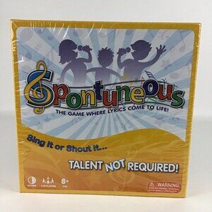 Spontunesous Song Lyric Board Game 2010 Family Game Night Sing Shout New Sealed